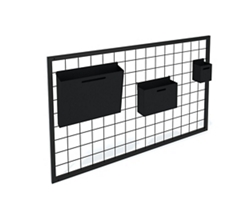 Maker Metal Grid Wall Organizer with Basket Set - 40"W
