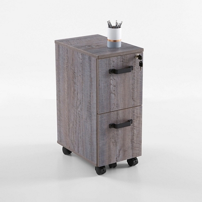 Forge Two-Drawer Mobile Pedestal