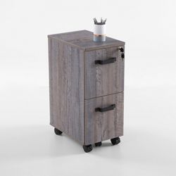 Forge Two-Drawer Mobile Pedestal File Cabinet