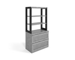 District Bookcase and Lateral File Set - 36"Wx71.5"H