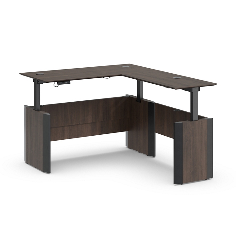 Allure Height Adjustable Reversible L-Desk - 66