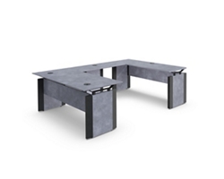 Allure Executive U-Desk - 66"W x 102"D