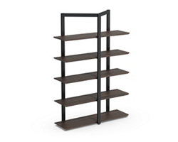 Allure 68"H Five-Shelf Storage Bookcase
