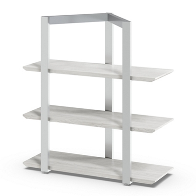 Allure 39"H Three-Shelf Storage Bookcase