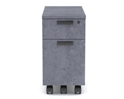 Upward 2-Drawer Mobile File Pedestal