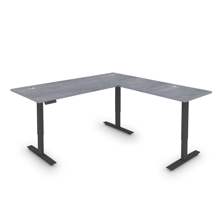 Upward Reversible Height Adjustable L-Shaped Standing Desk - 72