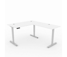 Upward Adjustable Height L-Shaped Desk - 60"Wx78"D
