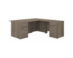 Office 500 Executive L-Shaped Desk with Pedestals