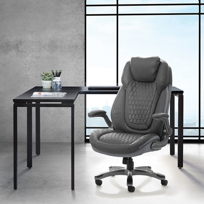 Pro Line II Deluxe Executive Textured Chair with Flip Arms by