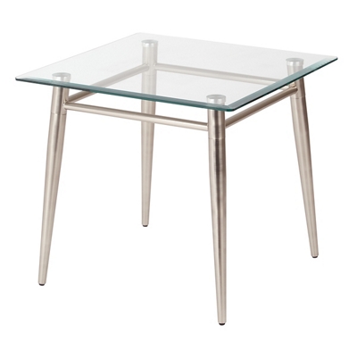 Brooklyn Glass Square End Table