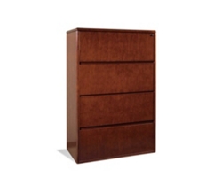 Wood 4 Drawer Lateral File Cabinet