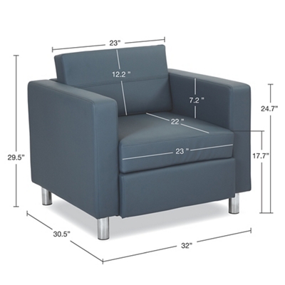 Atlantic Faux Leather Lounge Chair