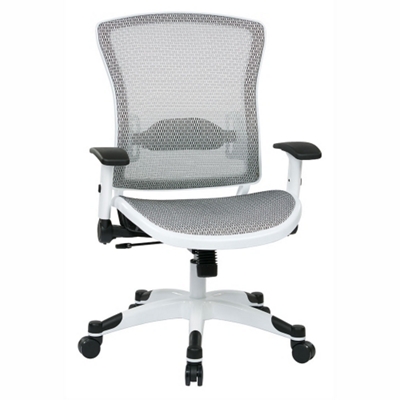 White Frame Mesh Ergonomic Computer Chair by Office Star NBF