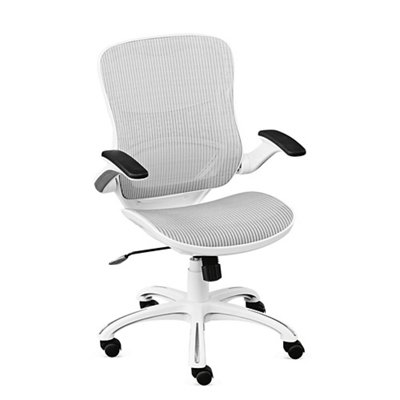 Inbox Zero Flip Top Ergonomic Mesh Drafting Swivel Desk Chair