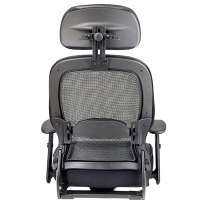 Space Office Chair with Leather Seat and Headrest