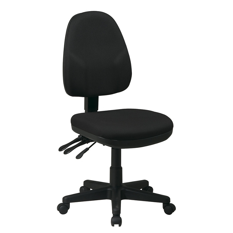 WorkSmart Armless Dual Function Ergonomic Chair