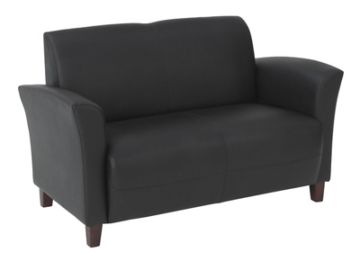 Flare Faux Leather Loveseat