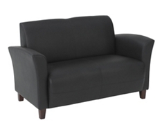 Flare Faux Leather Loveseat