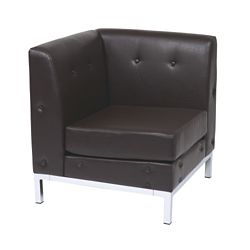 Faux Leather Corner Chair