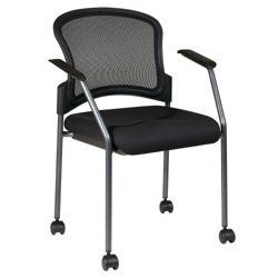 Pro-line ProGrid®Mobile Guest Chair with Arms and Casters