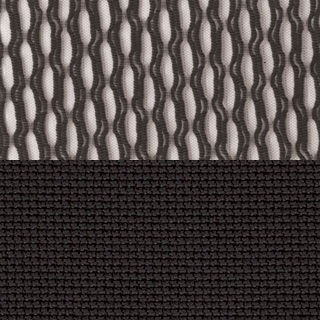Black Mesh/Black Fabric