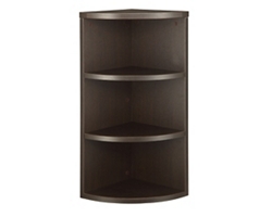 Three Shelf Quarter-Round Hutch - 15"W