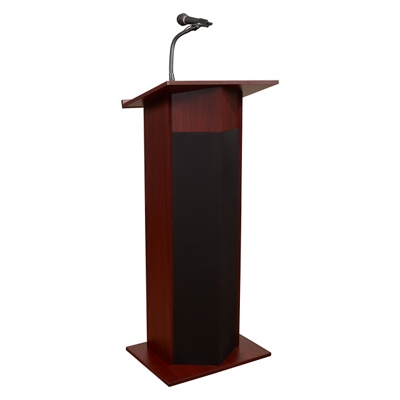Lectern with Microphone
