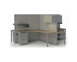 Corben Four Person Workstation - 138"W x 138"D