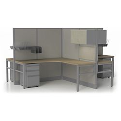 Corben Four Desk Pack with P Legs