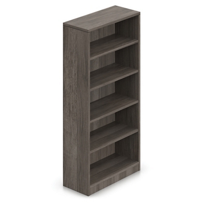 Contemporary Five Shelf Bookcase - 71"H
