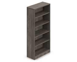 Contemporary Five Shelf Bookcase - 71"H