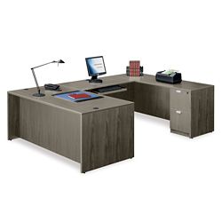 Contemporary Laminate U-Shaped Desk - 71"