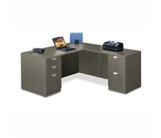 Contemporary Laminate L-Shaped Desk - 66"W x 78D"