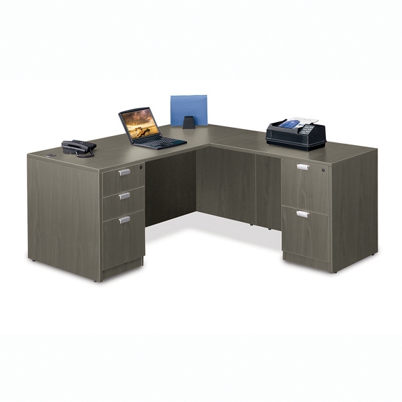 Grey l shaped desk online