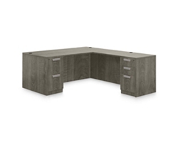Contemporary Laminate L-Shaped Desk - 71"W x 84"D