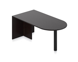 Contemporary Peninsula Desk - 71"W