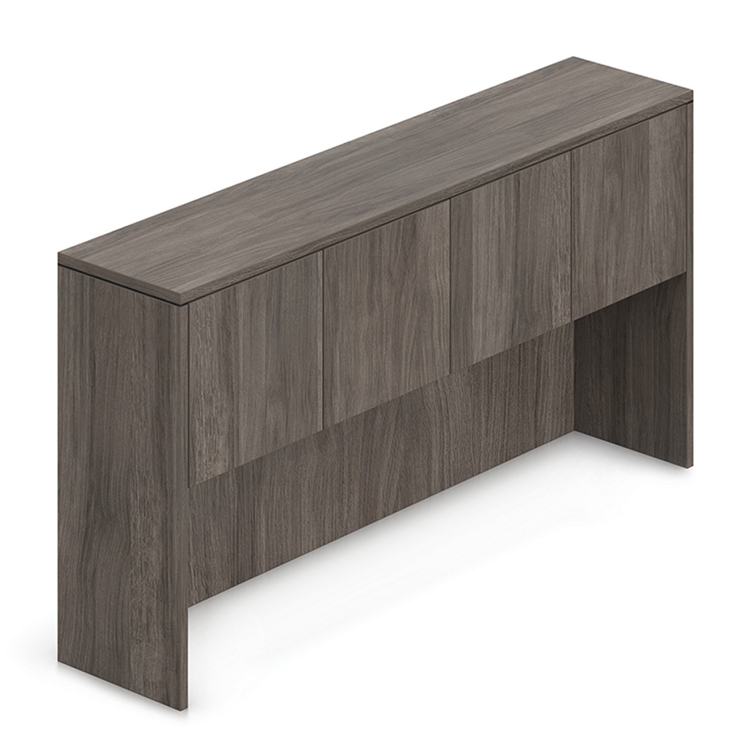 Contemporary Overhead Desk Hutch with Doors - 71