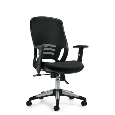 Contemporary Task Chair with Mesh Back/Fabric Seat