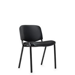Contemporary Fabric Armless Stack Chair - 2 per carton
