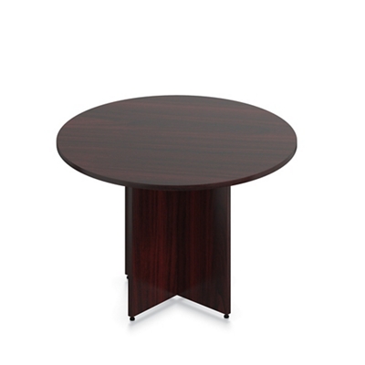INAVANCE ONES TABLE（ウォールナット） Contemporary Four Seat Round Conference Table - 42