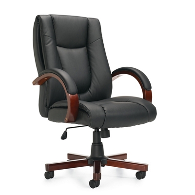 Rockford Executive Chair with Wood Base