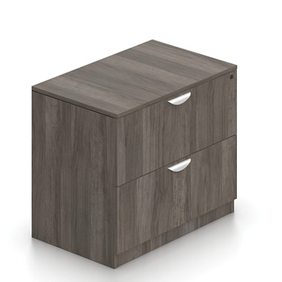 Contemporary Two-Drawer Lateral Storage File Cabinet