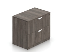Contemporary Two-Drawer Lateral Storage File Cabinet