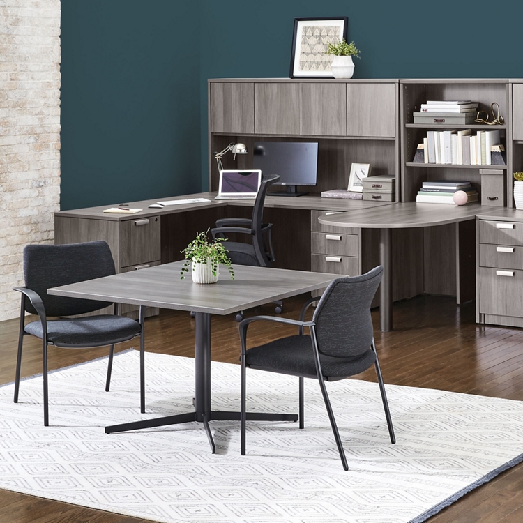 ID 　235666　スタッフテーブル Contemporary Square Table 42”W x 42”D