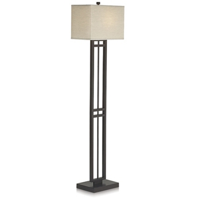 Rectangular Cutout Base Floor Lamp