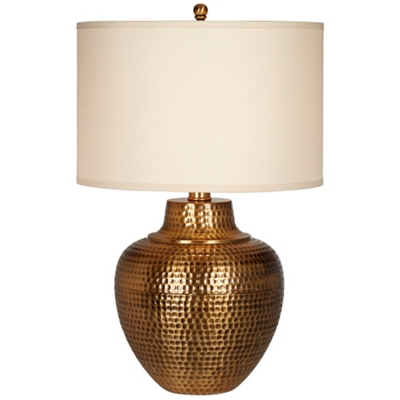 punched metal table lamp