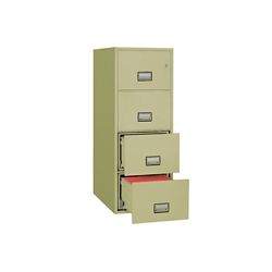 Fireproof Four Drawer Vertical File - 19.875"W x 25"D