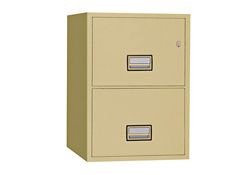 Fireproof Two Drawer Vertical File - 16.875"W x 31"D