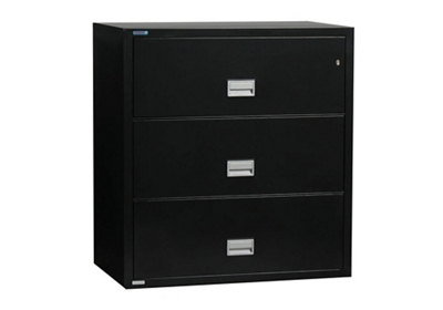 Fireproof Three Drawer Lateral File - 38.78"W x 23.625"D