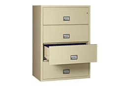 Fireproof Four Drawer Lateral File - 31"W x 23.62"D